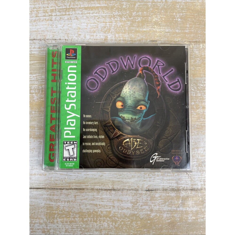 Oddworld: Abe's Oddysee Greatest Hits Sony PS1 PlayStation 1, 1997